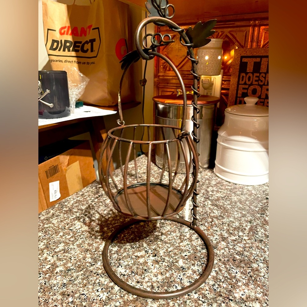 Fall decor pumpkin candle holder